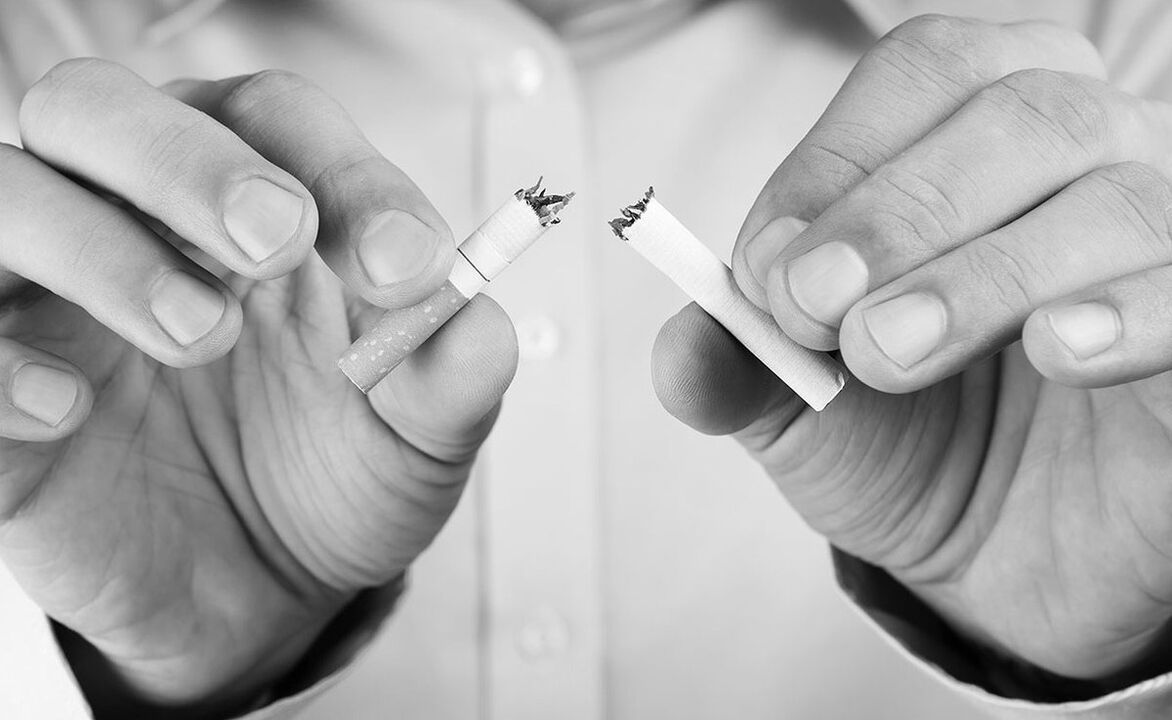 Smoking cessation with prostatitis