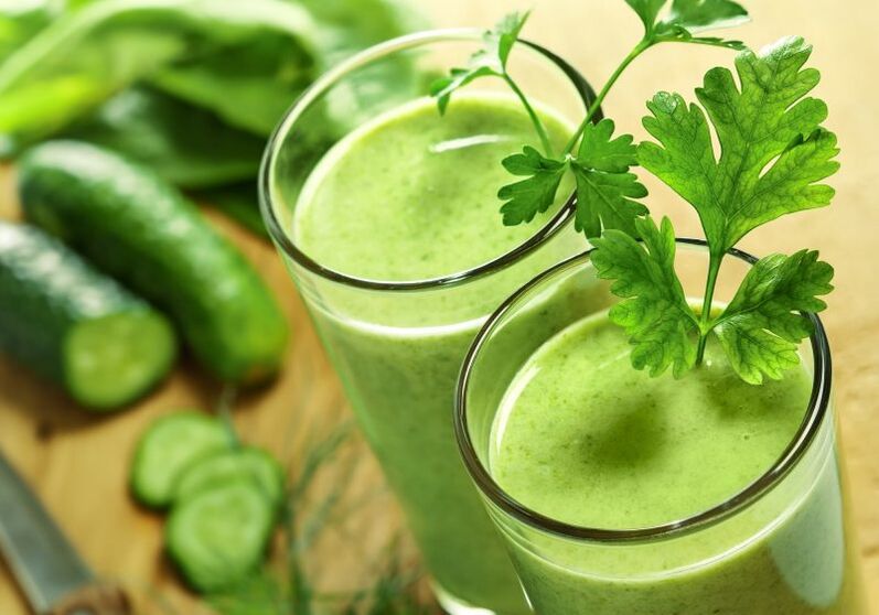 cucumber juice with primrose for prostatitis