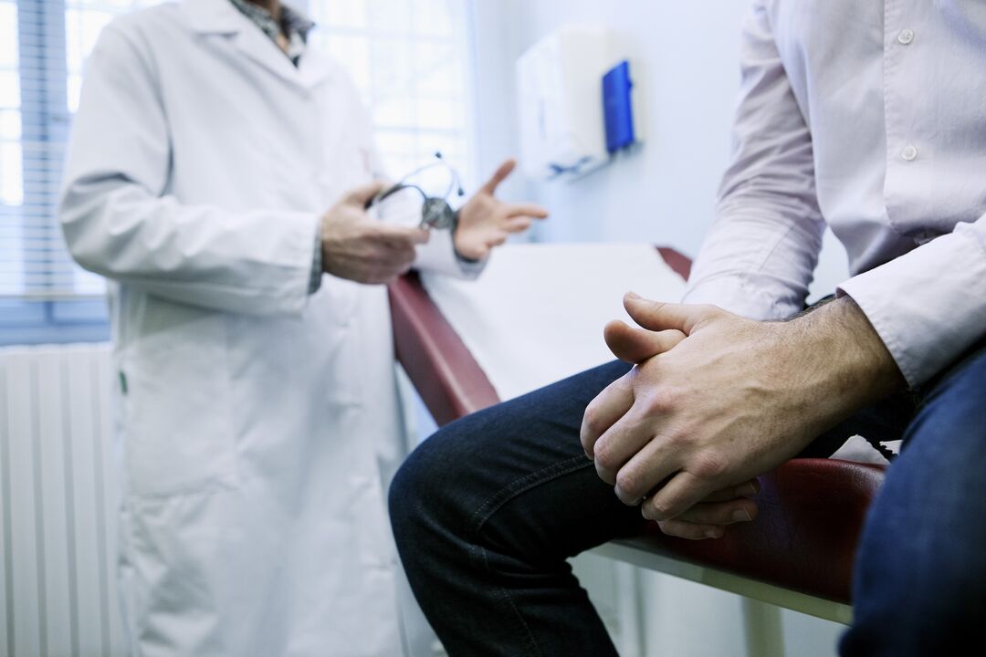examination by a doctor to prevent prostatitis